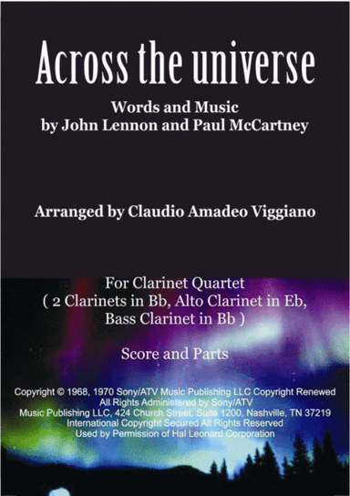 Across The Universe (arr. Claudio Amadeo Viggiano)