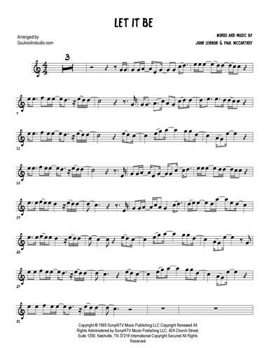 Don't Let Me Down (arr. Soul Violin)