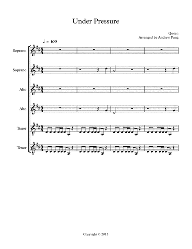 Under Pressure (arr. Pangtience)