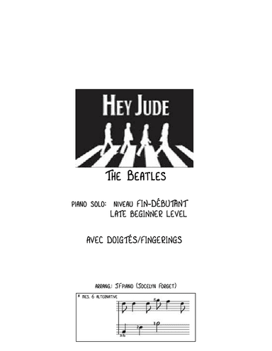 Hey Jude (arr. JFpiano)