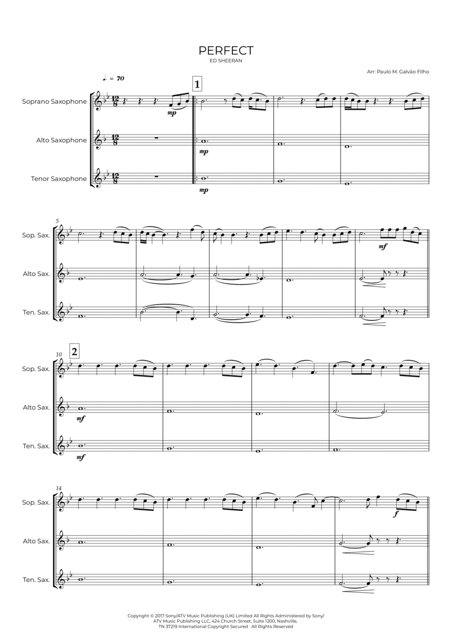 Perfect (arr. Paulo Galvão Filho)