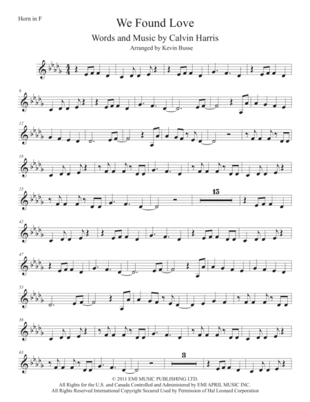 We Found Love (arr. Kevin Busse)
