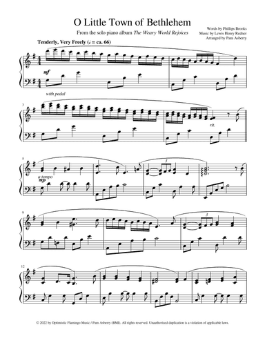 O Little Town of Bethlehem (arr. Pam Asberry)