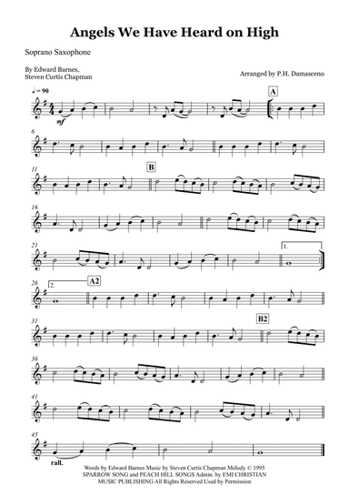 Angels We Have Heard On High (arr. P.H. Damasceno)