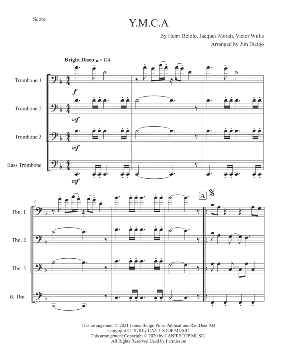 Y.m.c.a. (arr. Jim Bicigo)