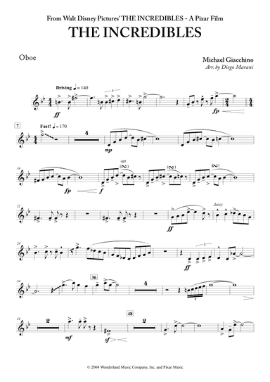 The Incredibles (main Theme) (arr. Diego Marani)