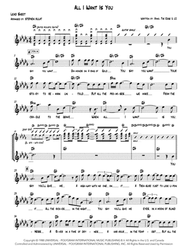 All I Want Is You (arr. Stephen Bulat)