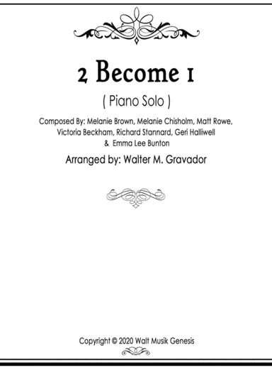 2 Become 1 (arr. WaltMusik)