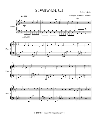 It is Well with My Soul (arr. Donna Mitchell)