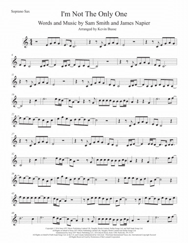 I'm Not The Only One (arr. Kevin Busse)