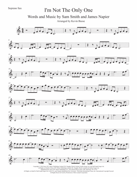 I'm Not The Only One (arr. Kevin Busse)