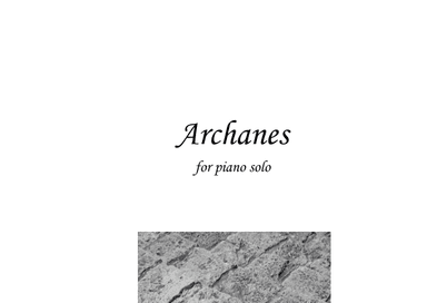 "Archanes" for piano solo
