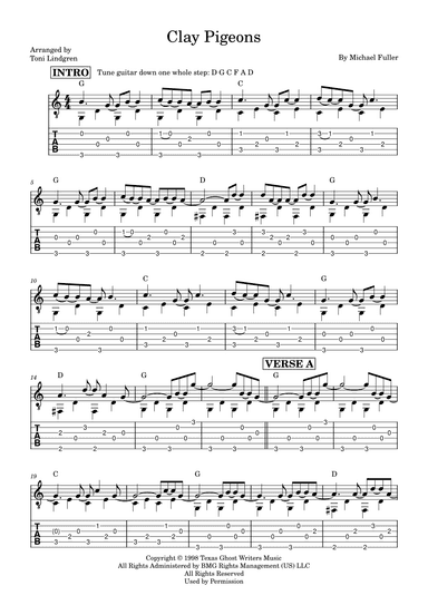 Clay Pigeons (arr. Toni Lindgren)