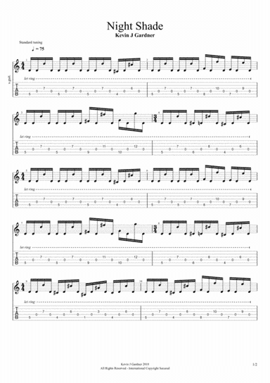 Nightshade Tablature