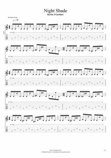 Nightshade Tablature