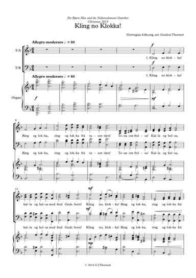 Kling No Klokka ("Ring out, Church Bells")