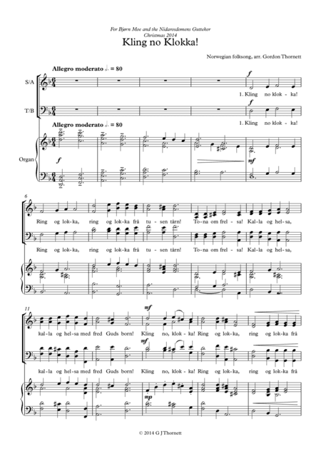 Kling No Klokka ("Ring out, Church Bells")