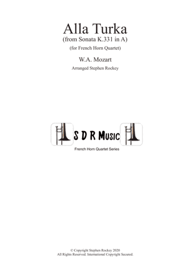 Alla Turka (Turkish March) for French Horn Quartet (arr. Stephen Rockey)