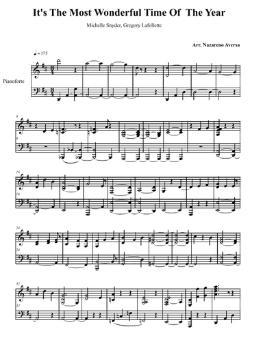 It's The Most Wonderful Time Of Year (arr. Nazareno Aversa)