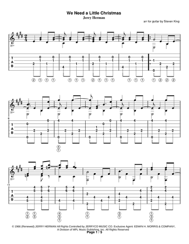 We Need A Little Christmas (arr. Steven Michael King)