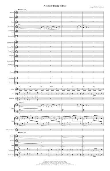 A Whiter Shade Of Pale (arr. Michael Hankinson)