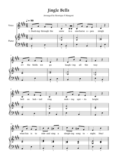 Jingle Bells (arr. Henrique F Mangoni)
