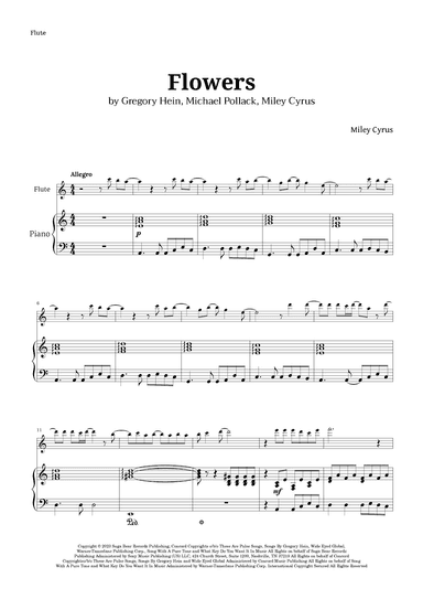 Flowers (arr. Langanho)