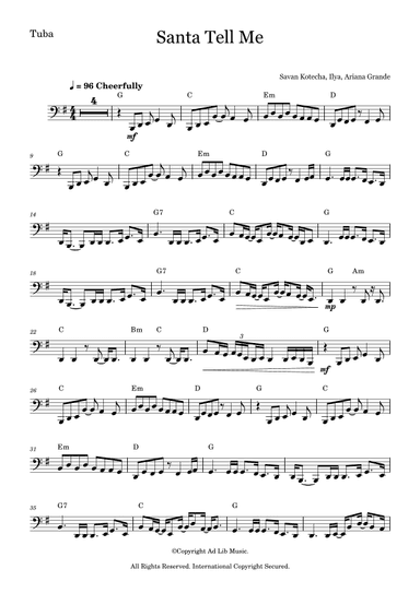 Santa Tell Me (arr. Music Ad Lib)