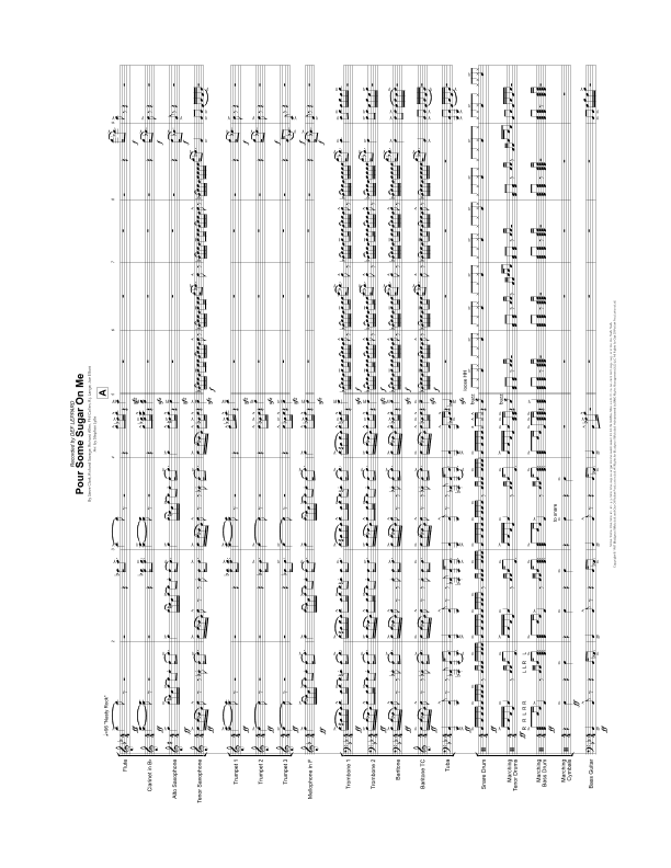 Pour Some Sugar On Me (arr. Stephen Lytle)