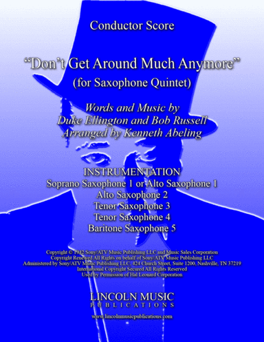 Don't Get Around Much Anymore (arr. Kenneth Abeling)