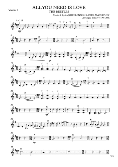 All You Need Is Love (arr. Becky Taylor)
