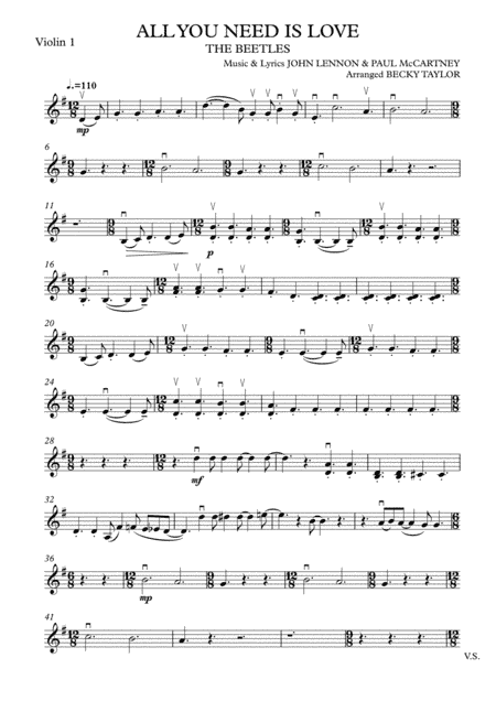 All You Need Is Love (arr. Becky Taylor)