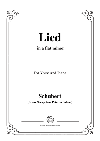 Schubert-Lied(Mutter geht durch ihre Kammern),D.373,in a flat minor,for Voice&Piano (arr. MSM)