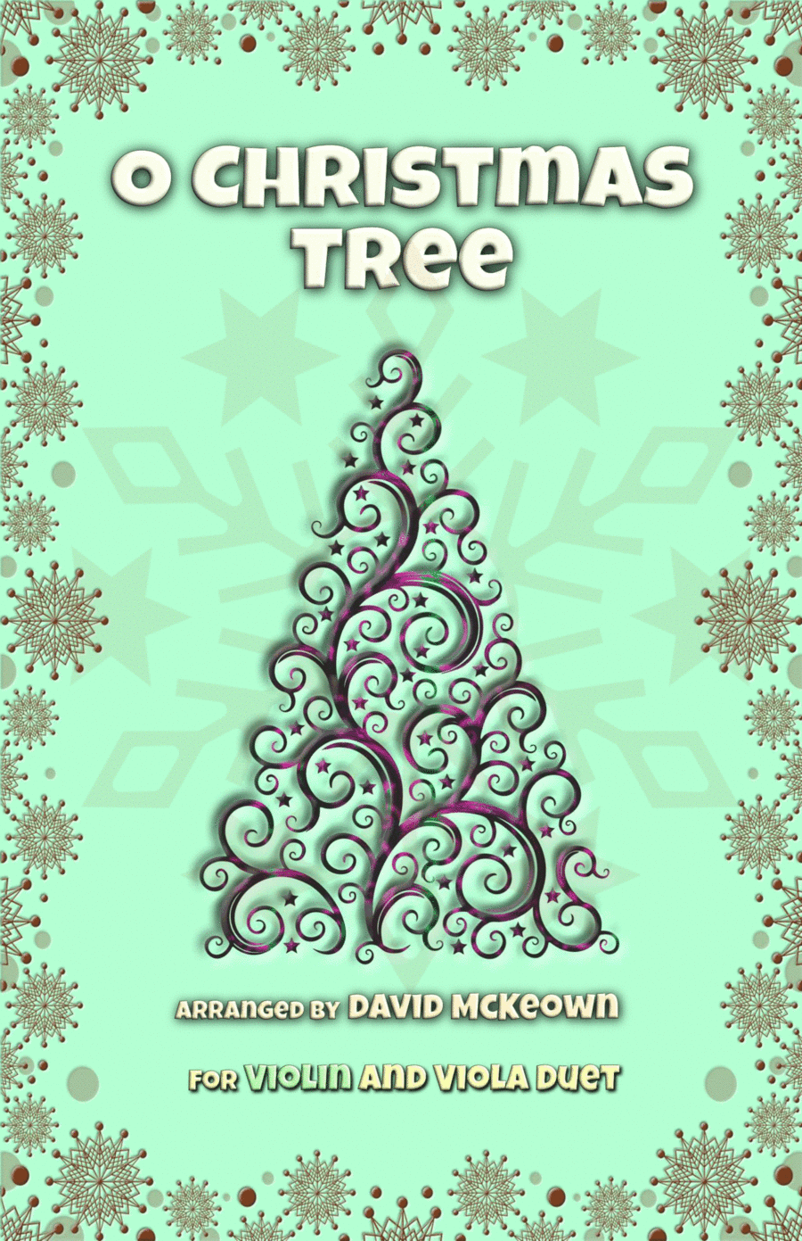O Christmas Tree, (O Tannenbaum), Jazz style, for Violin and Viola Duet (arr. David McKeown)