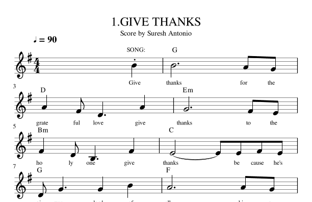 GIVE THANKS