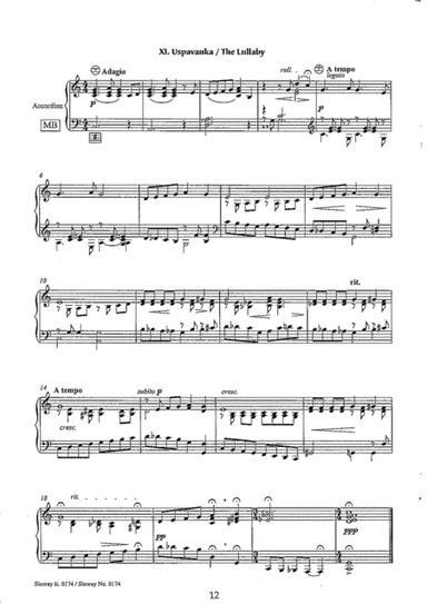 accordeon music for standard and free bass
