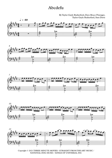 Abcdefu (arr. Fernanda Moura)