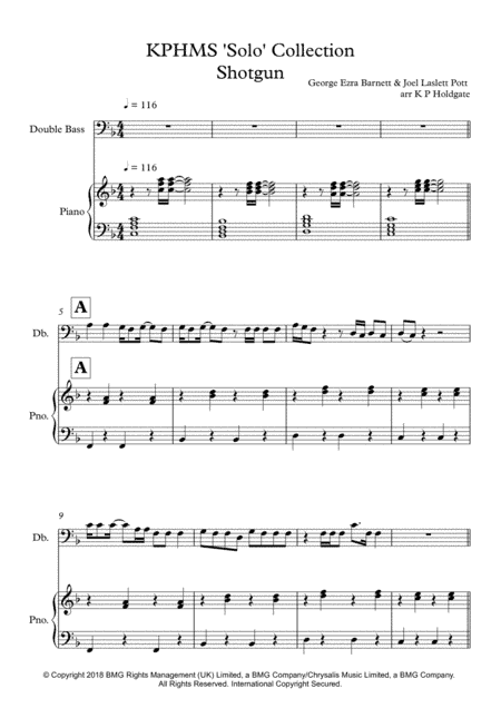 Shotgun (arr. Kevin P Holdgate)