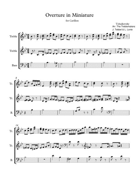 Nutcracker - Miniature Overture (arr. The Treblemakers)