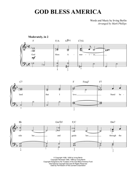 God Bless America (arr. Mark Phillips)