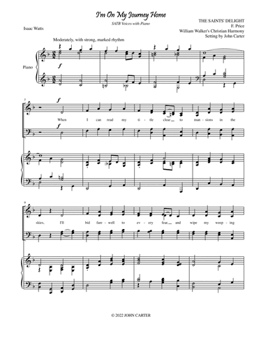 I'm On My Journey Home (arr. John Carter)