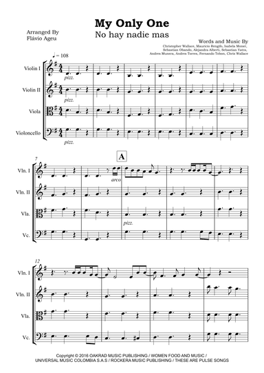 My Only One (no Hay Nadie Mas) (arr. Flávio Ageu)