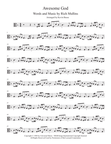 Awesome God (arr. Kevin Busse)