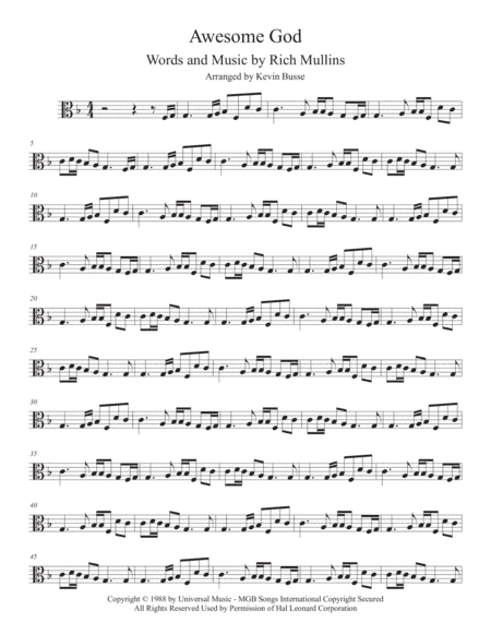 Awesome God (arr. Kevin Busse)