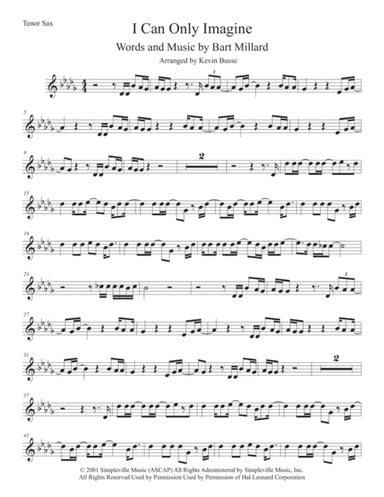 I Can Only Imagine (arr. Kevin Busse)