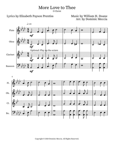 More Love To Thee (arr. Dominic Meccia)
