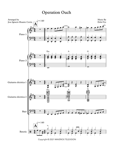 Operation Ouch (arr. Jose Ignacio Huante Ceron)