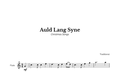 Auld Lang Syne for Easy Flute Solo (arr. Marcos Soares)
