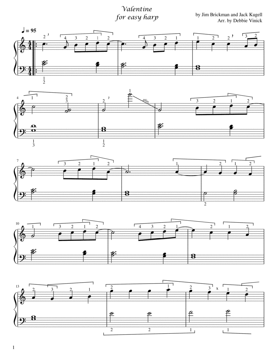 Valentine (arr. Debbie Vinick)