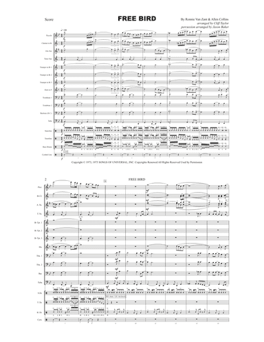 Free Bird (arr. Clifton Taylor & Jason Baker)